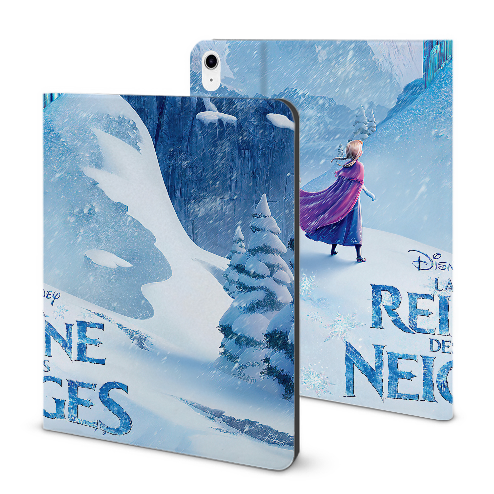 （画像用） アナと雪の女王 アンナ エルサ Frozen Anna Elsa IPad ケース ブック型 PUレザー TPU 耐衝撃 軽量 薄型 ペン収納なし 全面保護 IPad 各モデル対応